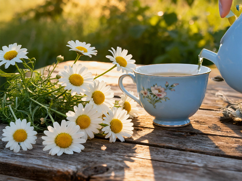 Chamomile tea for sleep